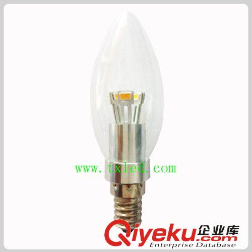 LED蠟燭燈，大功率360度LED,出口國外，TXSS5-B037C360度