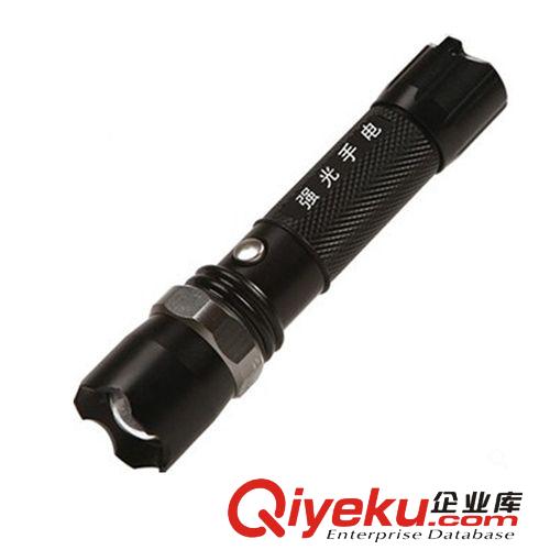 廠家直銷 CREE Q5旋轉(zhuǎn)變焦LED手電筒 安保巡邏 充電強(qiáng)光手電筒