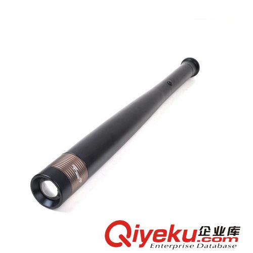【套裝】進口CREEQ5強光手電筒LED三檔防身變焦遠射棒球棍手電筒原始圖片2
