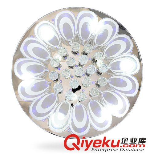 鑫景 新款LED水晶燈 客廳現(xiàn)代水晶燈 LED孔雀開(kāi)屏水晶燈