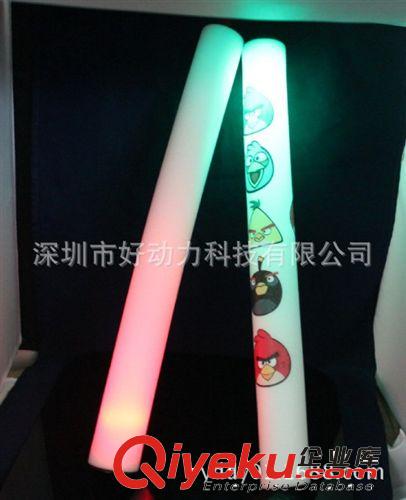 KTV 酒吧用品 演唱會(huì)單色發(fā)光海綿棒 大號(hào)熒光棒 電子泡沫棒原始圖片2