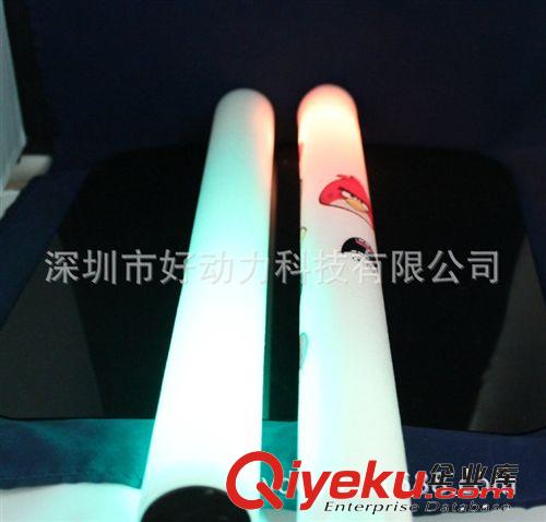 KTV 酒吧用品 演唱會(huì)單色發(fā)光海綿棒 大號(hào)熒光棒 電子泡沫棒原始圖片3