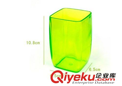 帶專利創(chuàng)意方形情侶杯/漱口杯 加厚晶瑩炫彩多功能洗漱杯 混色原始圖片3