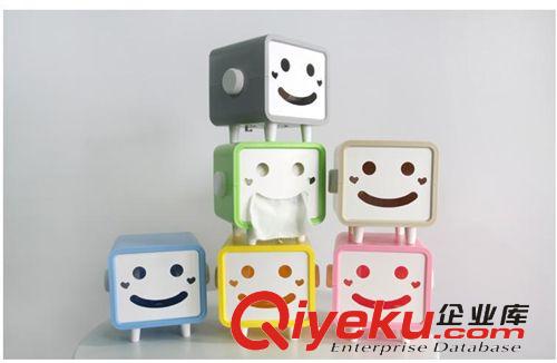 專利zp 韓國(guó)可轉(zhuǎn)動(dòng)笑臉紙巾抽/紙巾盒 紙巾筒 多色可選原始圖片2
