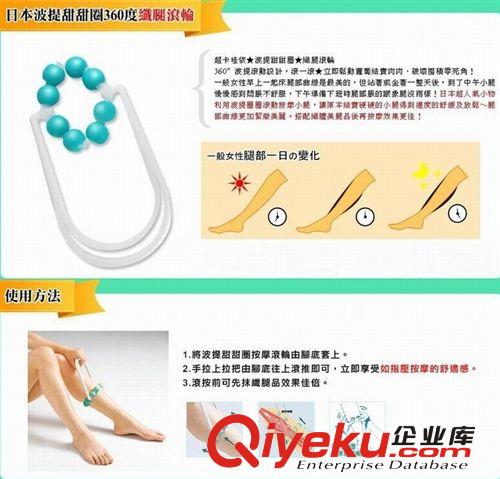 達(dá)賀360度織腿滾輪按摩器/瘦小腿按摩滾輪 3358#YPHB-G1966原始圖片2