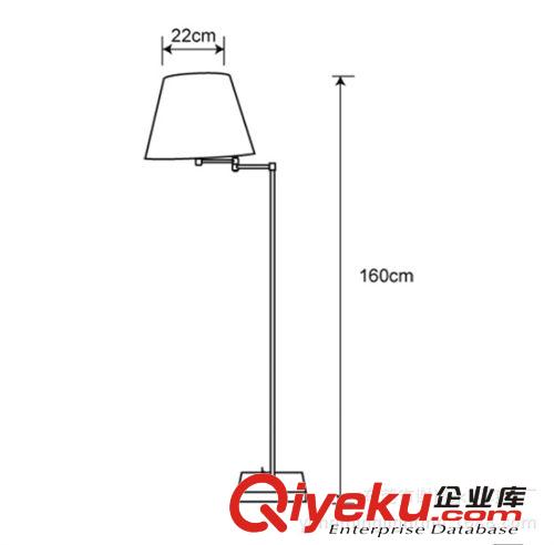 定做五金沙鎳搖臂落地?zé)裘朗綒W式酒店客房燈UL/CE認(rèn)證 出口泰國原始圖片2