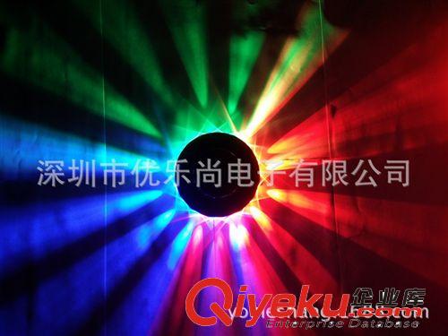 新款MP3飛碟太陽燈 迷你聲控舞臺燈、LED小太陽燈 閃光燈