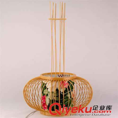 田園日韓風(fēng)格臺(tái)燈花園陽(yáng)臺(tái)裝飾燈具休閑會(huì)所客房床頭燈環(huán)保竹燈原始圖片3