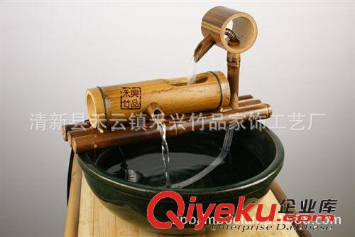 廠家直銷 竹制工藝流水器 噴泉新居魚缸裝飾擺件