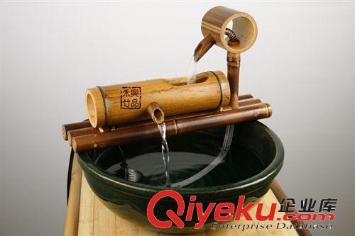 廠家直銷 竹制工藝流水器 噴泉新居魚缸裝飾擺件