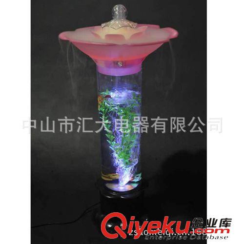 供應水柱香薰氧吧加濕器多功能七彩LED氧吧燈適合客廳門市裝飾