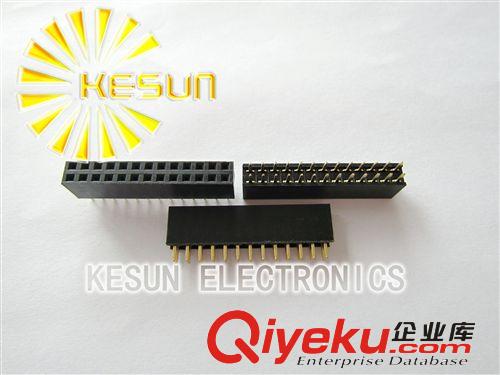 2.54mm 2X15P 30P鍍金直腳雙排母排針插座