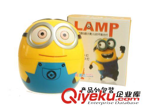 Q版小黃人充電臺燈 神偷奶爸LED充電臺燈 節能護眼卡通小黃人臺燈原始圖片3