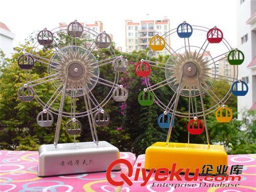 創意摩天輪音樂盒 幸福摩天輪八音盒 結婚禮品 帶燈光音樂音樂盒原始圖片2