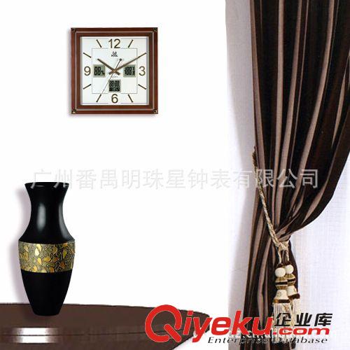 木掛鐘 LCD掛鐘 鬧鈴掛鐘 gd實木掛鐘 掛表 gd商務禮品鐘表原始圖片3