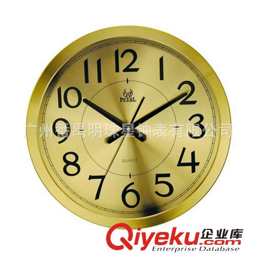 圓形金屬石英掛鐘PW213金銀二色可選原始圖片2