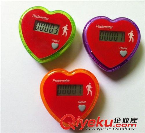 （低價促銷）心形健身計步器，單功能計步器，跑步計數(shù)器原始圖片2
