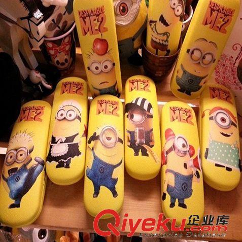 Despicable Me2 卑鄙的我 神偷奶爸小黃人PU皮眼鏡盒黃豆豆