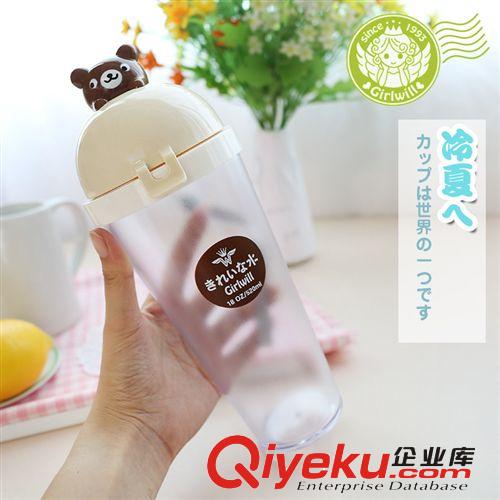 雪糕公仔杯子 塑料密封便攜 促銷禮品學(xué)飲杯 可  可加logo廣告杯原始圖片3
