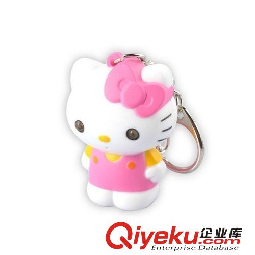 可愛hello kitty鑰匙扣發(fā)光 凱蒂貓LED發(fā)光 發(fā)聲 書包背包掛件