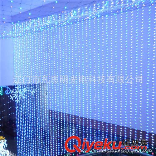 廠家批發led圣誕 婚慶節日場地布置 流水燈 窗簾燈