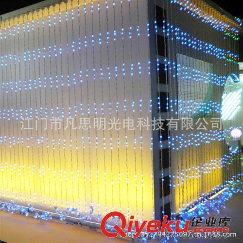 廠家批發led圣誕 婚慶節日場地布置 流水燈 窗簾燈原始圖片2