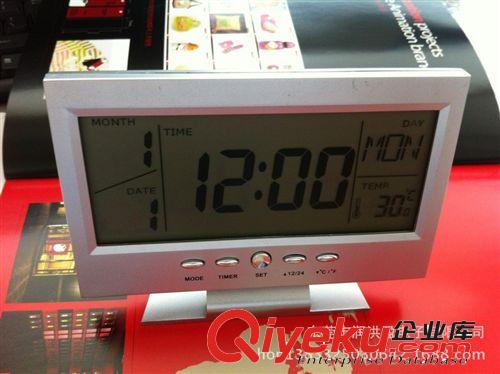 聲控感應萬年歷溫度顯示時鐘 8082聲控萬年歷 電子鐘 時尚萬年歷