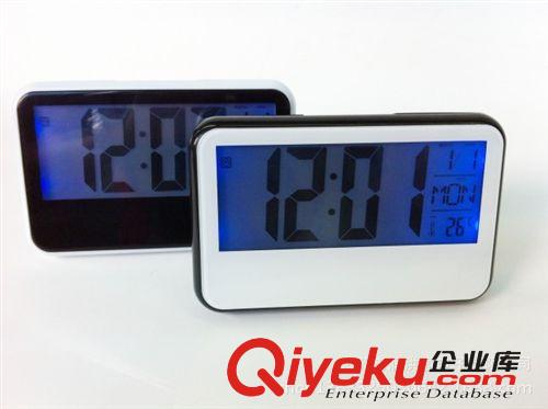 SH-319 聲控感應萬年歷 貪睡鬧鐘  時尚聲控感應大屏幕數字顯示鐘