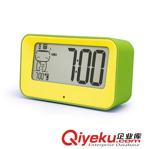 同同多功能鬧鐘夜光靜音懶人二組鈴聲學習工作電子鐘時尚床頭鐘萌原始圖片3
