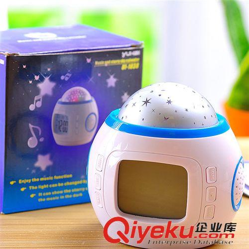 馨園欣tj批發(fā)創(chuàng)意家居臥室星空投影懶人鬧鐘夜光靜音日期LED數(shù)原始圖片2