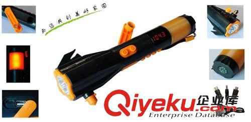 逃生應(yīng)急多功能收音機(jī)割刀安全錘LED電筒 703閃燈警報(bào)求救用工具原始圖片2