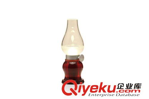 懷舊LED煤油吹控燈 創意調光小夜燈 仿古煤油燈 LED臺式移動臺燈原始圖片2