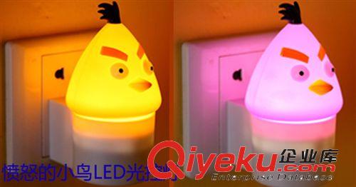 批發床頭燈創意居家臥室節能環保燈 led憤怒的小鳥121光控小夜燈原始圖片2