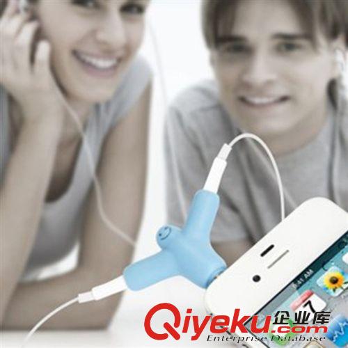 YJL音樂(lè)分享器 1分2手機(jī)MP3耳機(jī)分線器381原始圖片2