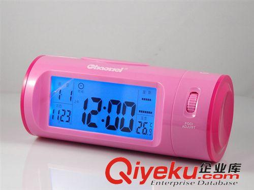 YJL創(chuàng)意8097C超維聲控投影鐘 感應時尚鬧鐘 貪睡靜音帶日歷溫度原始圖片2