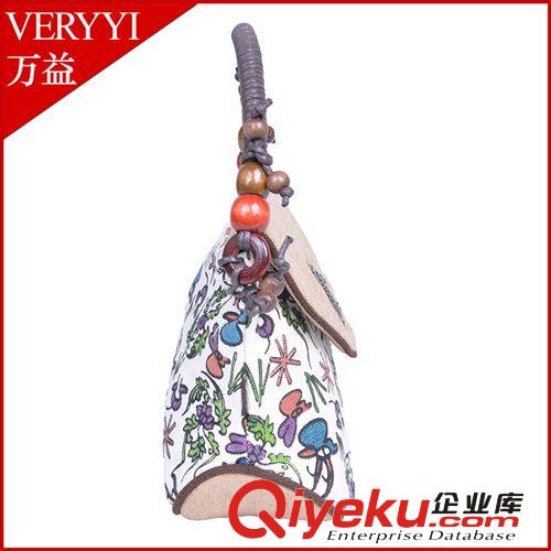 新款原創復古民族風布包東巴文兔子女士小手提帆布女包 網絡代理原始圖片3