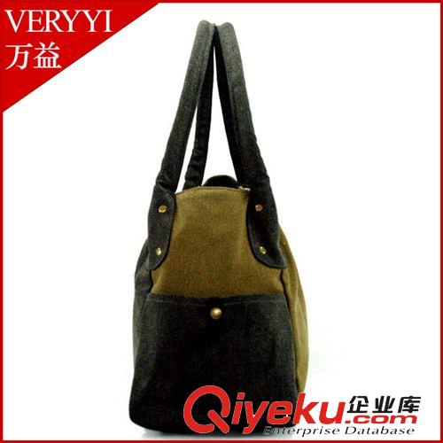 品牌女包復(fù)古時尚單肩手提單肩休閑旅游帆布包 女包 夏款原始圖片3