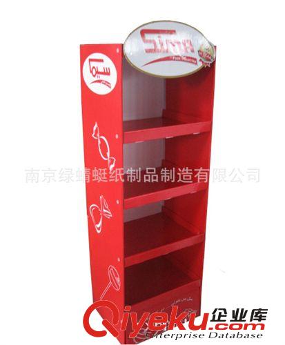 超市洗發(fā)水等商品紙展示架  落地式紙促銷宣傳架