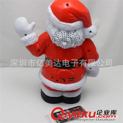 工廠直銷帶遙控功能圣誕節(jié)禮品音響 圣誕老人插卡音箱原始圖片2