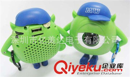 S11插卡MP3、怪獸小音響 時尚卡通迷你音箱原始圖片3