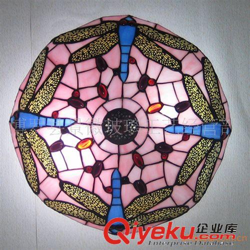 tj歐式燈飾蒂凡尼地中海燈飾 臥室燈 彩色玻璃吧臺(tái) 玄關(guān)吸頂燈*