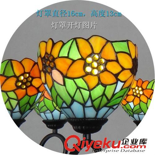 ~廳燈飾 歐式蒂凡尼復(fù)古田園臥室餐廳休閑娛樂會(huì)所裝飾節(jié)能吊燈原始圖片3