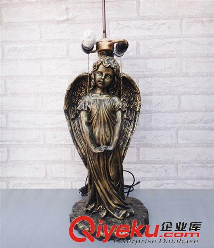 ~燈熱賣田園彩色玻璃樹脂臥室床頭婚慶創意歐式復古家居裝飾燈具原始圖片3