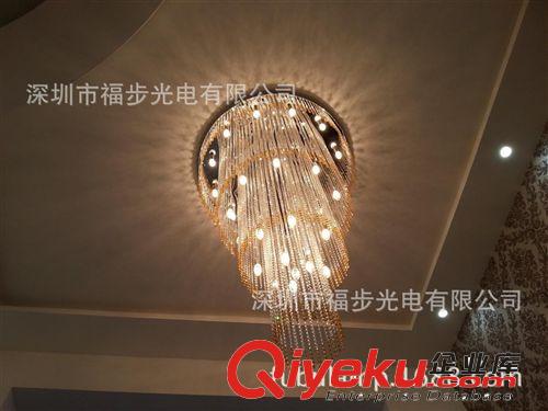 中國達人秀舞臺吊線燈、別墅水晶吊線燈、酒店工程吊燈定制原始圖片2