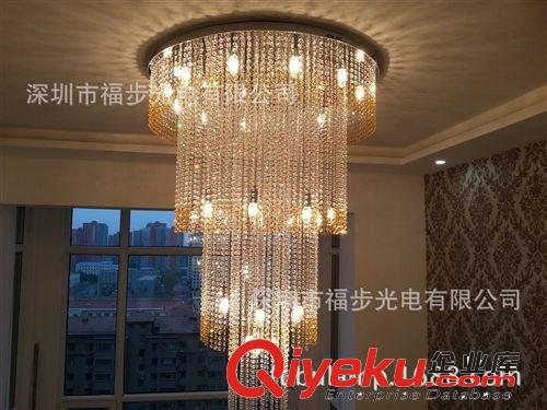 中國達人秀舞臺吊線燈、別墅水晶吊線燈、酒店工程吊燈定制原始圖片3