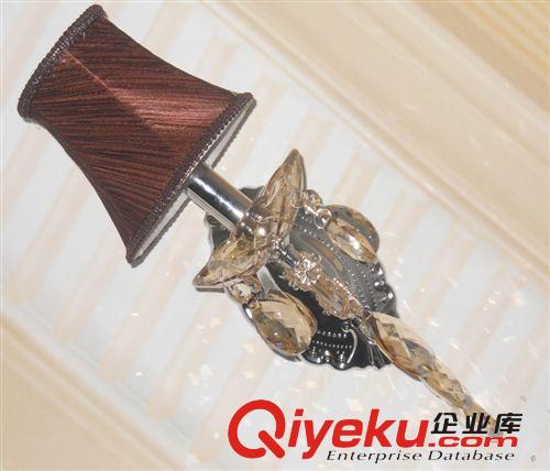 單頭水晶壁燈干邑色 歐式現代簡約家居酒店展廳水晶壁燈JP01-1L原始圖片2