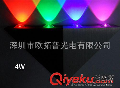 熱銷3w led三角七彩壁燈 燈光顏色自定義 家居節(jié)日舞會(huì)背景裝飾