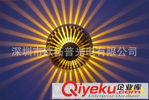 廠家直銷全網(wǎng){zd1}1w/3w led太陽花鋁材壁燈 質(zhì)量保證原始圖片3