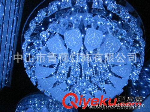 廠家直銷(xiāo) 青荷現(xiàn)代低壓水晶燈 客廳臥室餐廳燈具 LED圓形水晶燈原始圖片3
