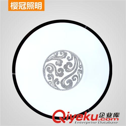 櫻冠LED吸頂燈高亮現代時尚簡約客廳燈書房臥室餐廳圓形房間燈飾